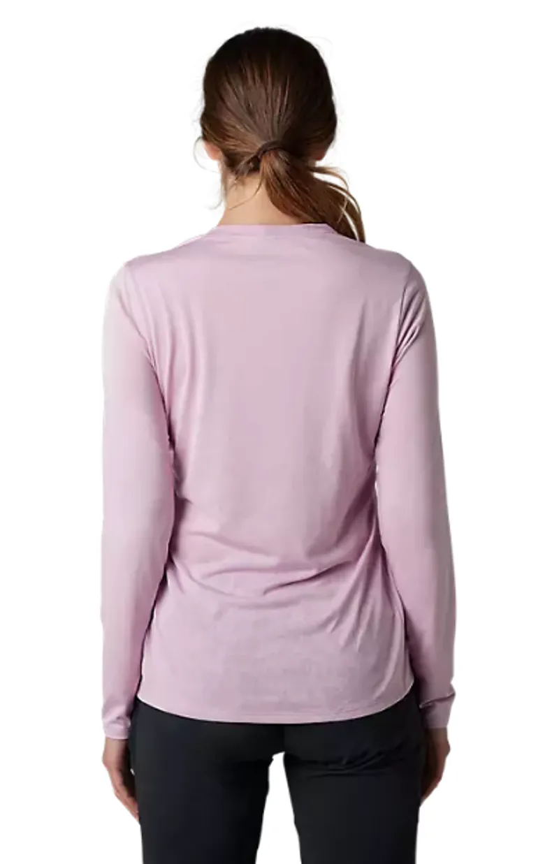 Fox Racing Women's Ranger Tru Dri Long Sleeve Jersey in Blush Pink-2